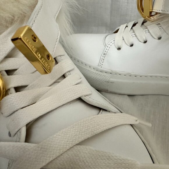 Buscemi Womens 100MM New Rabbit White Sneakers US 9 - Picture 12 of 13